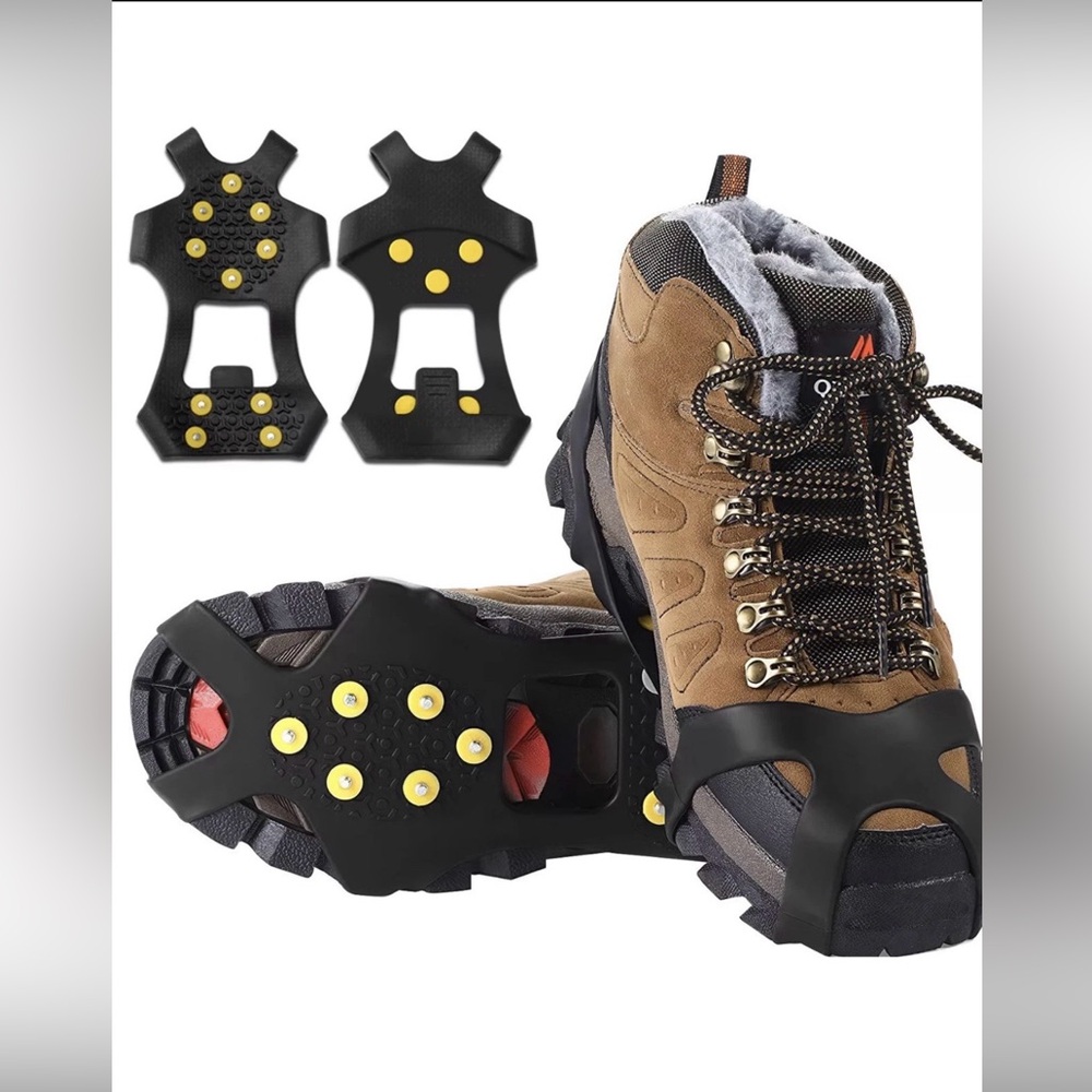 Ice Cleats, Shoe Spikes Ice Cleat Antislip LARGE (M: 6.5 - 8.5 | W: 8.5 - 11)